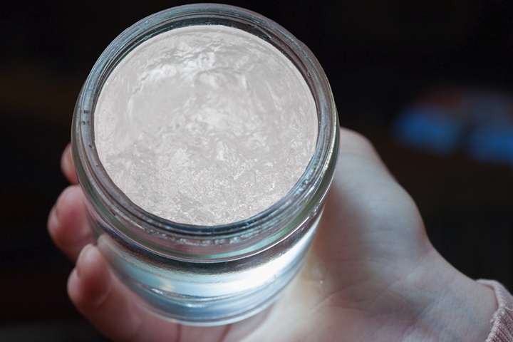 microfibrillated cellulose in a jar