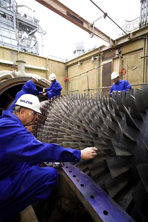 Steam turbine field services by Sulzer