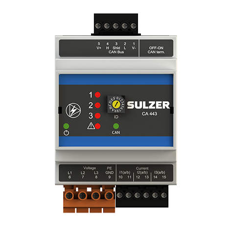 Motor and supply power monitoring module type ABS CA 443 | Sulzer