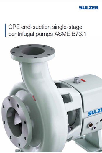 CPE ANSI process pump range brochure