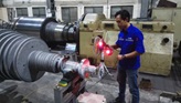 Sulzer engineer with steam turbine