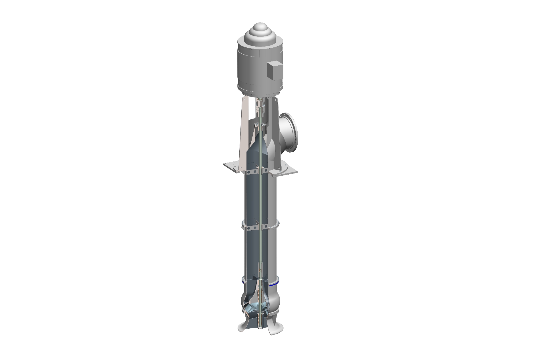 Vertikale Inline-IIL-Pumpe nach ANSI für Industrieprozesse