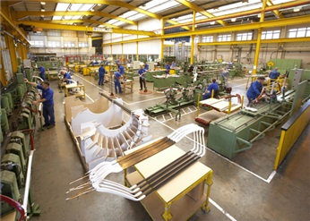 Coil manufacturing inside Birmingham service center.