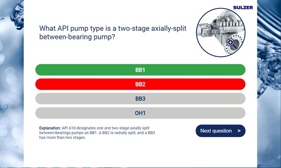 Preview of pump quiz questions