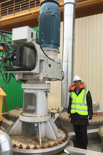 Scaba 240FVPT-Sff agitator operates smoothly at the PhosAgro Cherepovets site in Russia.